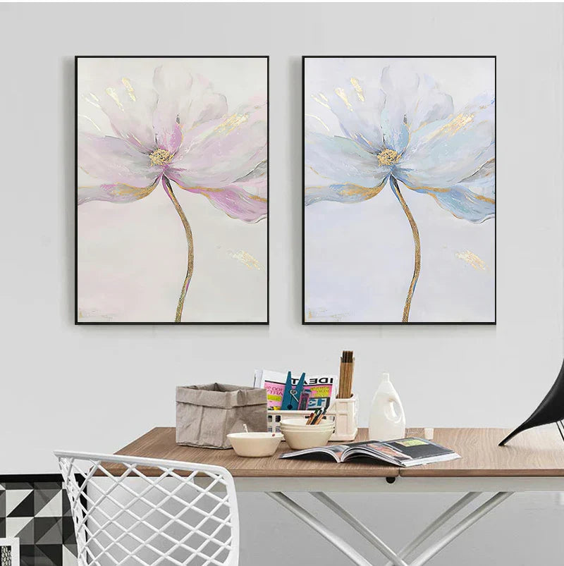 DecorBites™ Nordic Flower Abstract Canvas Art Print
