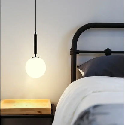 Modern gold glass ball pendant light – dining room light source