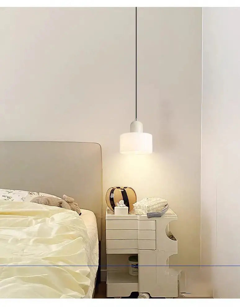 Orange & olive glass chandelier pendant lights bedroom