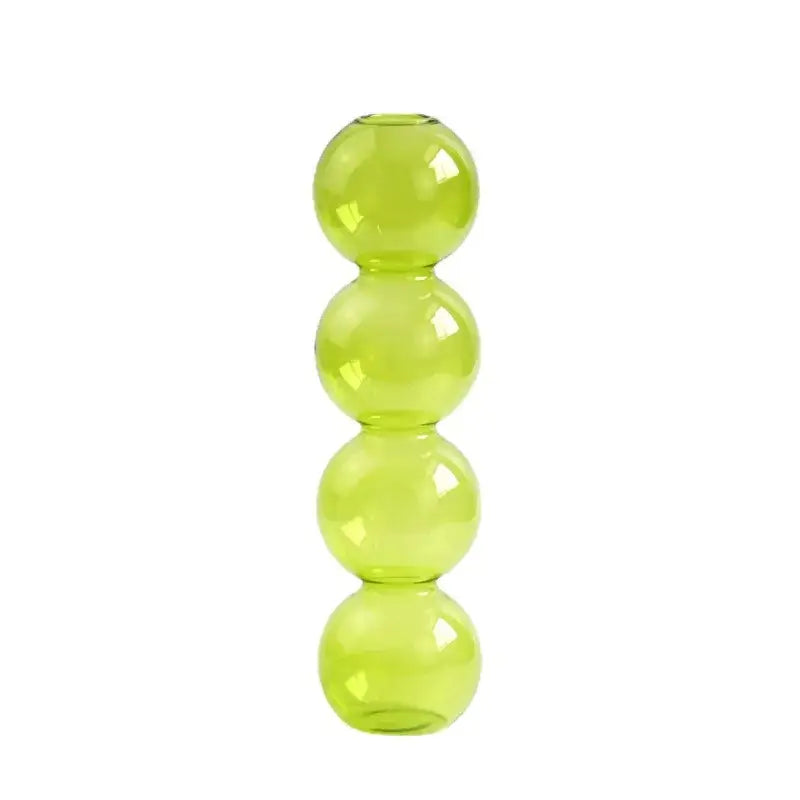 Stacked multi colored nordic glass vase living room decor