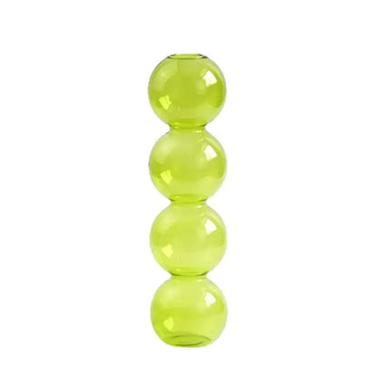 Stacked multi colored nordic glass vase living room decor