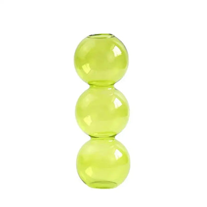 Stacked multi colored nordic glass vase living room decor