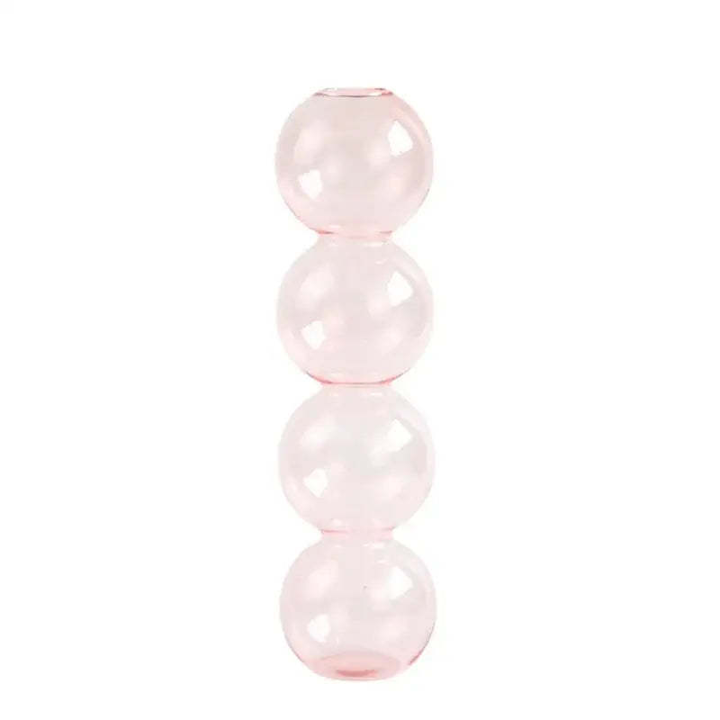 Stacked multi colored nordic glass vase living room decor