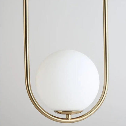 DecorBites™ Nordic Gold Pendant Light with Glass Shade