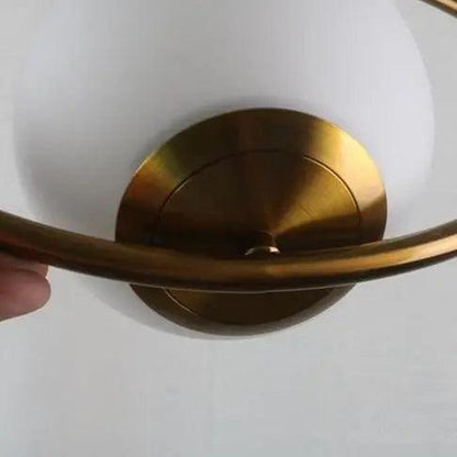 DecorBites™ Nordic Gold Pendant Light with Glass Shade