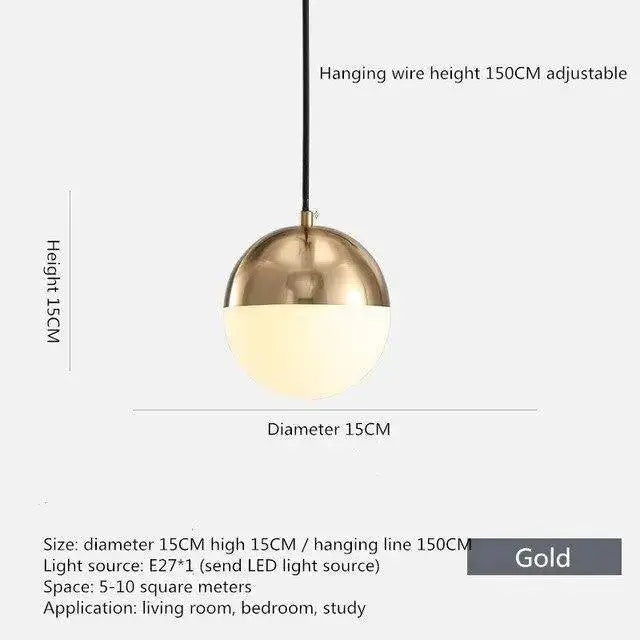 Nordic industrial hanging black kitchen light with frosted glass