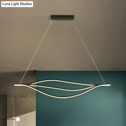 Modern black nordic led pendant light kitchen island lighting