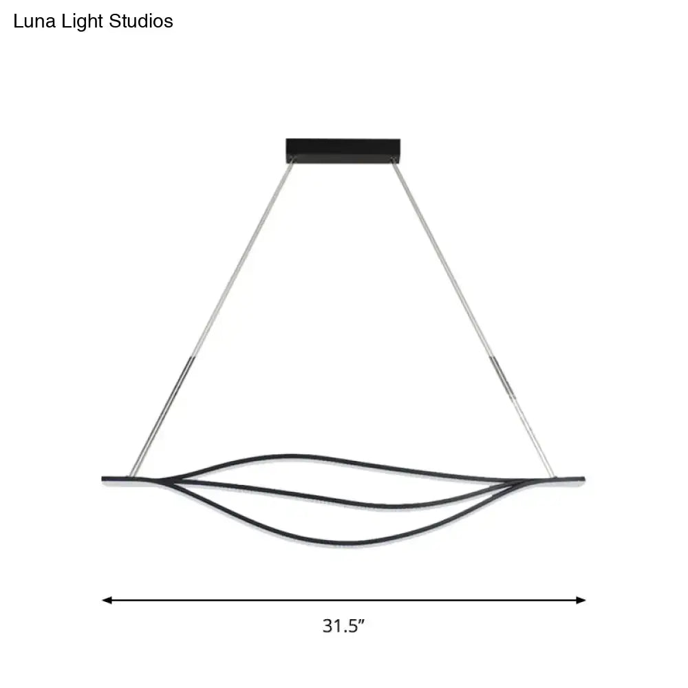 Modern black nordic led pendant light kitchen island lighting