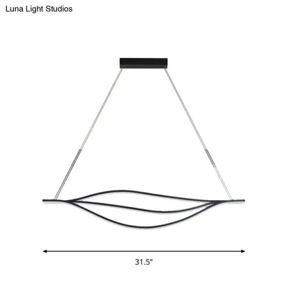 Modern black nordic led pendant light kitchen island lighting