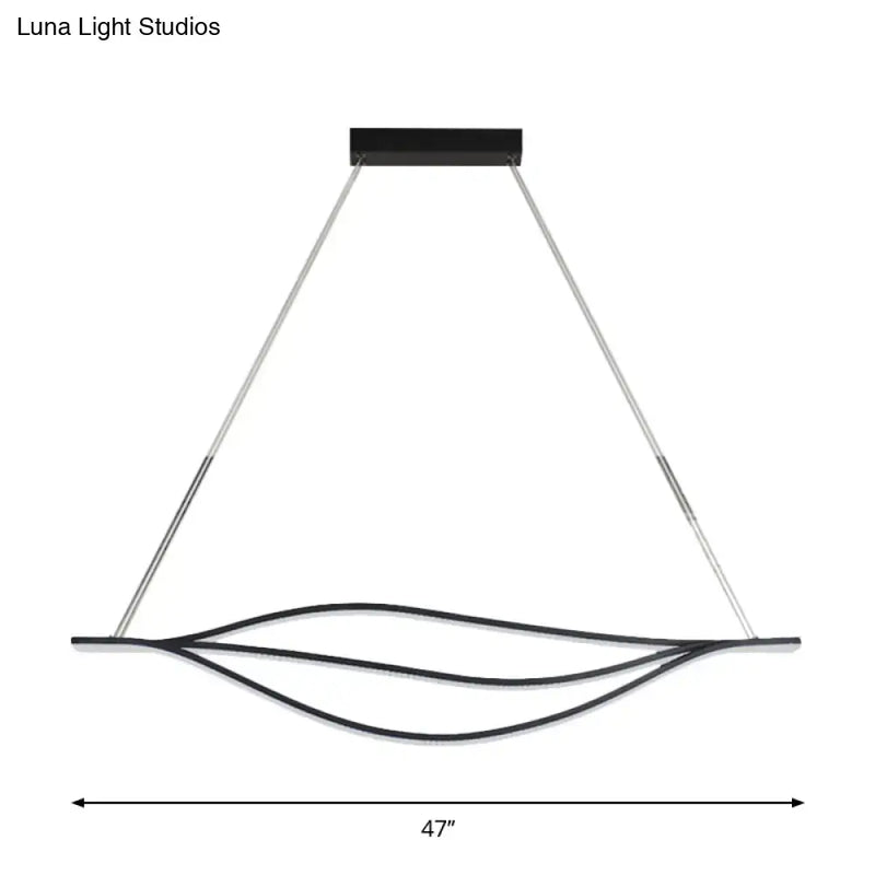 Modern black nordic led pendant light kitchen island lighting