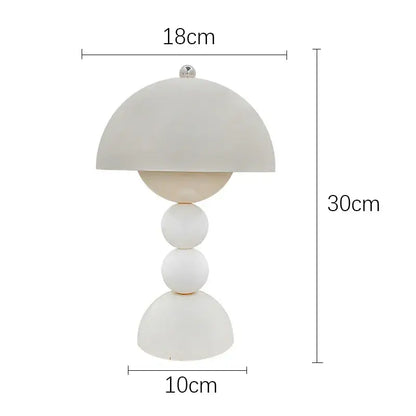 Glossy yellow nordic led table lamp bedroom usb dimmable light