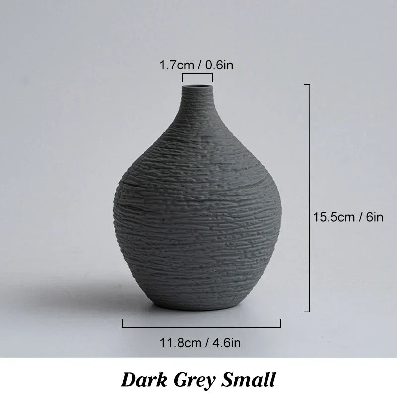 DecorBites™ Nordic Luxury Ceramic Vase for Home Décor