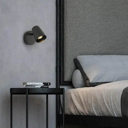 Modern brushed nickel wall sconces bedroom conical spotlight