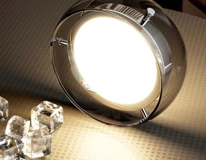 Modern black and chrome pendant lamp dining room five glass shades