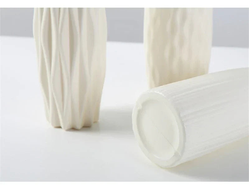 DecorBites™ Nordic Plastic Vase for Modern Home Decor