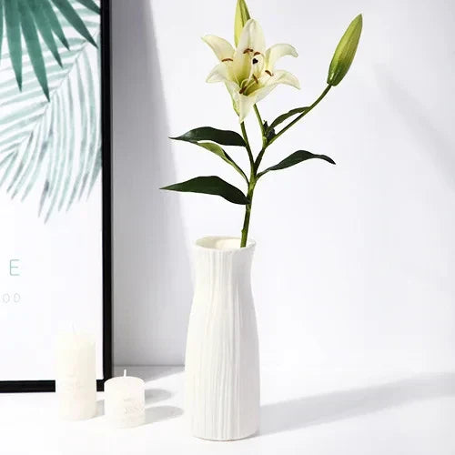 DecorBites™ Nordic Plastic Vase for Modern Home Decor
