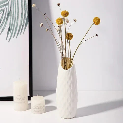 DecorBites™ Nordic Plastic Vase for Modern Home Decor