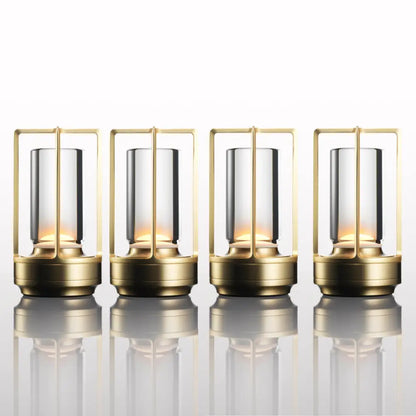 Modern minimalist nordic rechargeable table lamp bedroom lantern