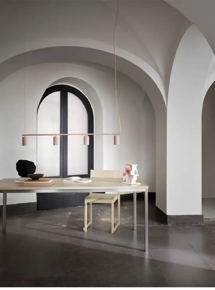 Modern natural wood donna circle chandelier for dining room kitchen