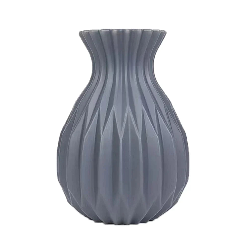 DecorBites™ Nordic Style Plastic Flower Vase for Home Decor