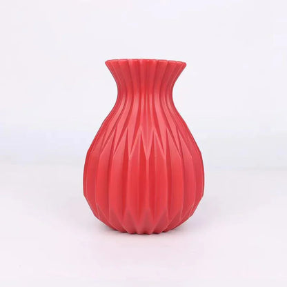 DecorBites™ Nordic Style Plastic Flower Vase for Home Decor