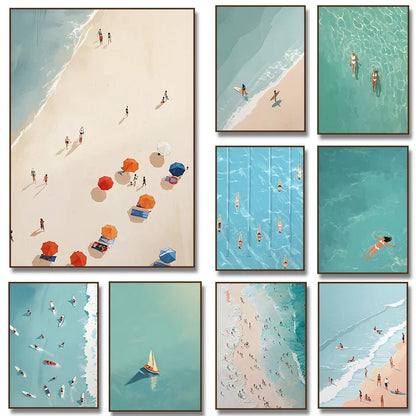 DecorBites™ Nordic Summer Wall Art Prints for Living Room