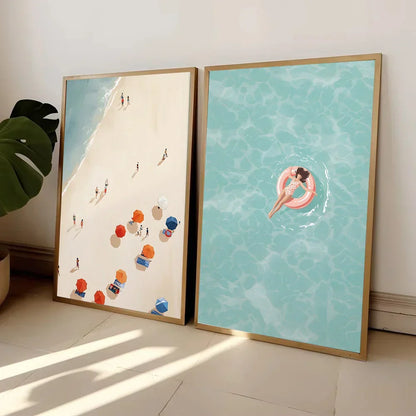 DecorBites™ Nordic Summer Wall Art Prints for Living Room