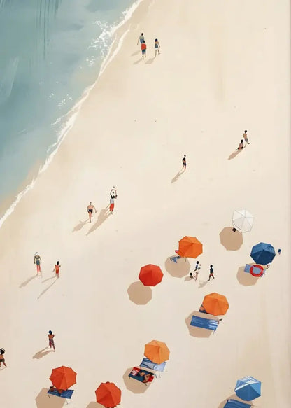 Minimalist turquoise beach art prints set of 8 – living room wall art