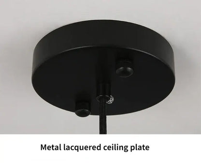 Modern blue u shape led ceiling chandelier living room light