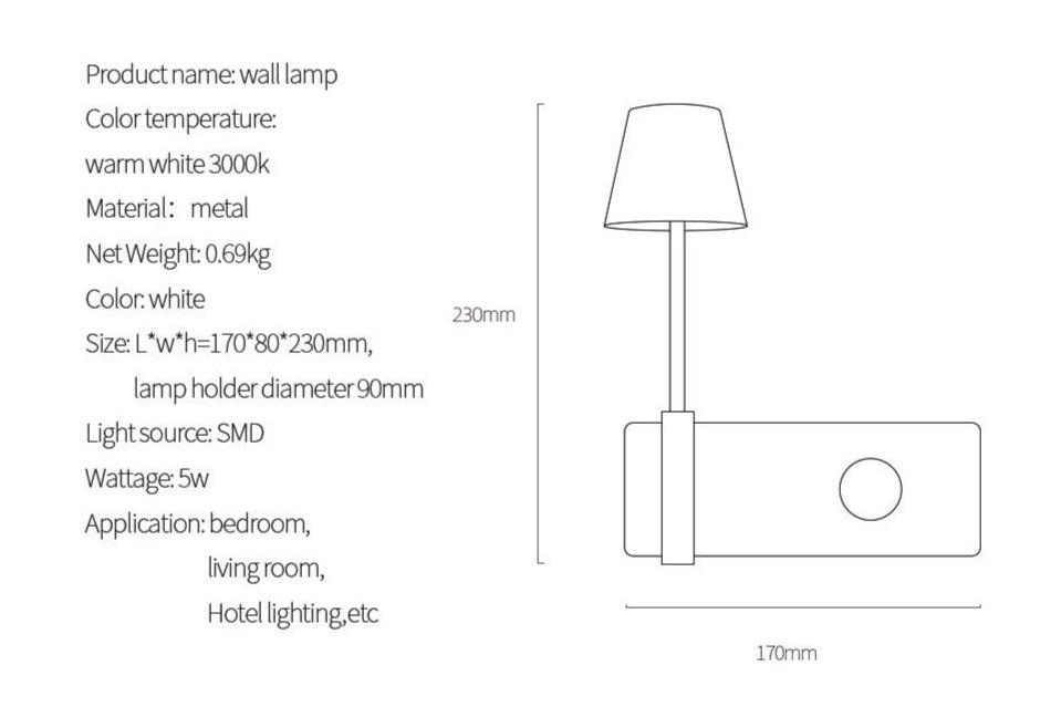 DecorBites™ Nordic Wall Lights for Bedroom