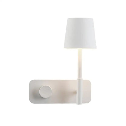 Minimalist white cylindrical nordic wall lights for bedroom