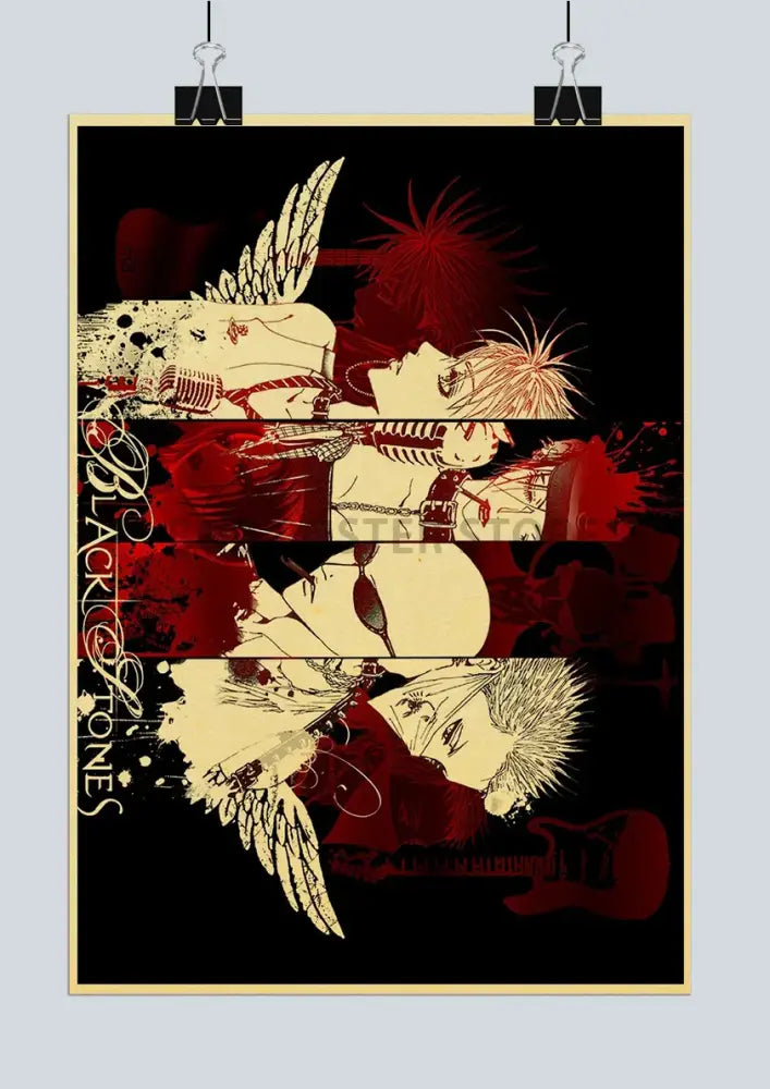 Vintage japan anime nana kraft paper poster bedroom wall decor