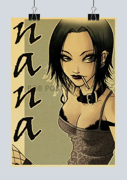 Vintage japan anime nana kraft paper poster bedroom wall decor