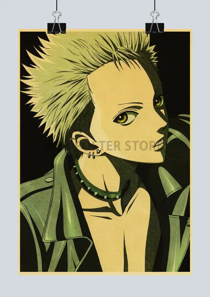 Vintage kraft paper anime nana poster bedroom wall decor