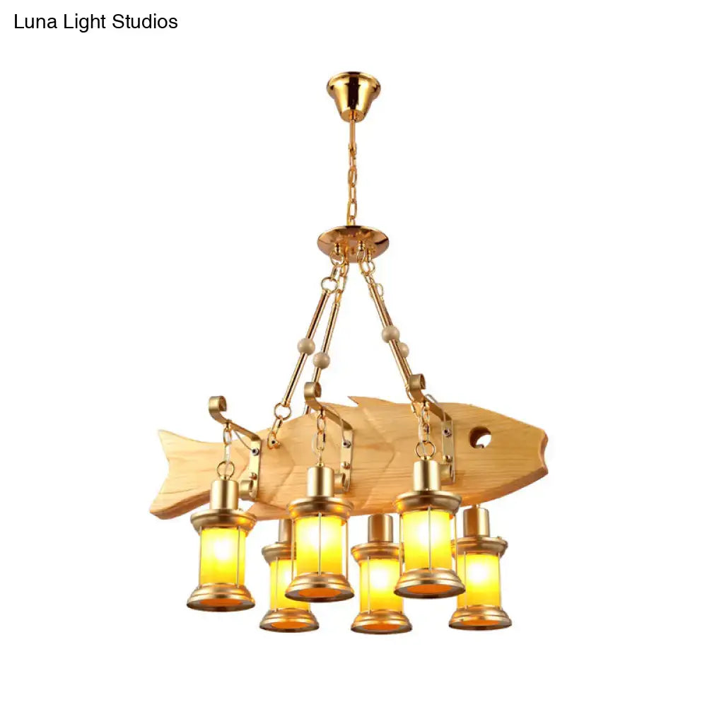 Vintage gold woven pendant light kitchen orange glass fish guitar design