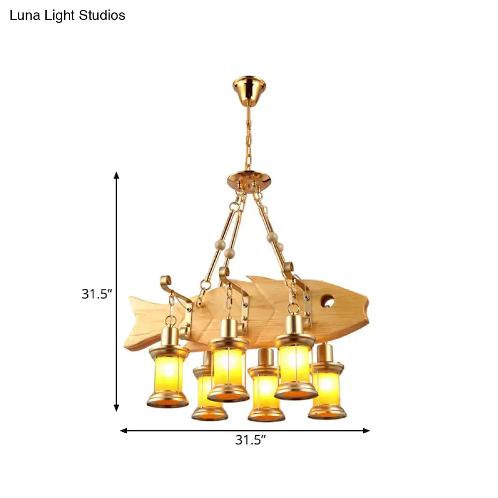 Vintage gold woven pendant light kitchen orange glass fish guitar design