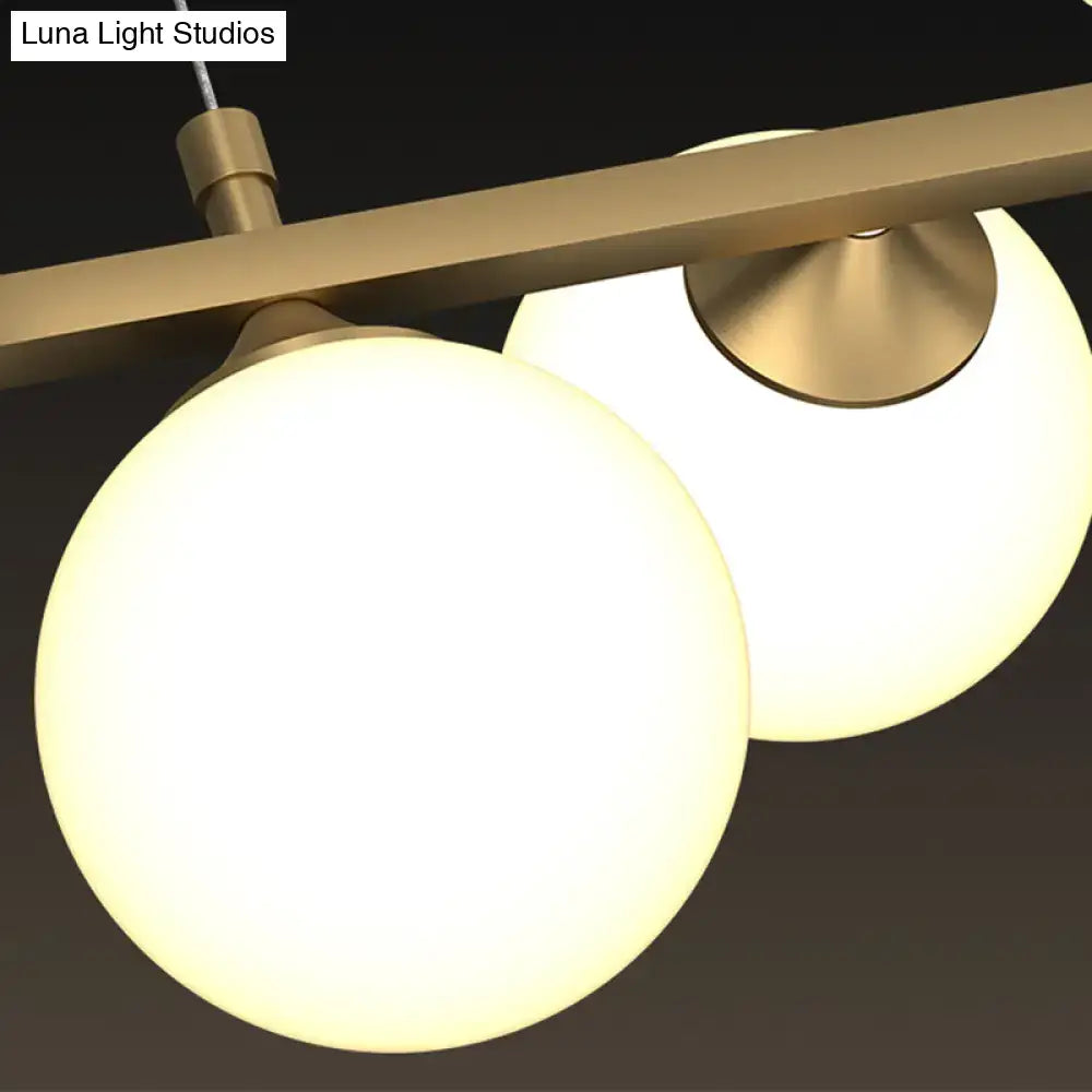 Modern black 11 light white glass shade chandelier – dining room