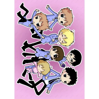 Anime pink & white high school host club poster bedroom wall art