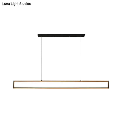 Modern black & gold led island pendant light kitchen ceiling lamp