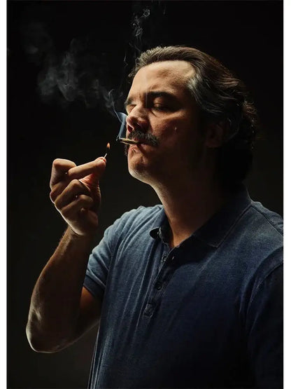 Pablo escobar mugshot black & white wall art living room decor