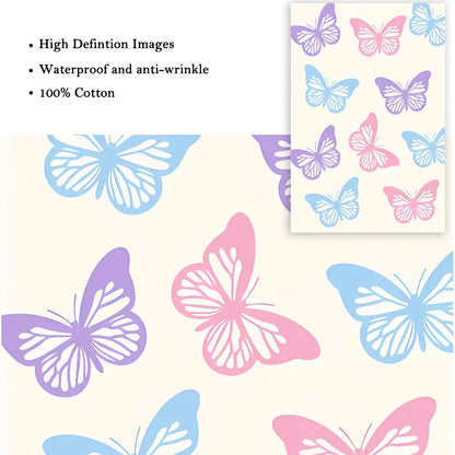Pastel purple flower take it easy wall art art poster bedroom