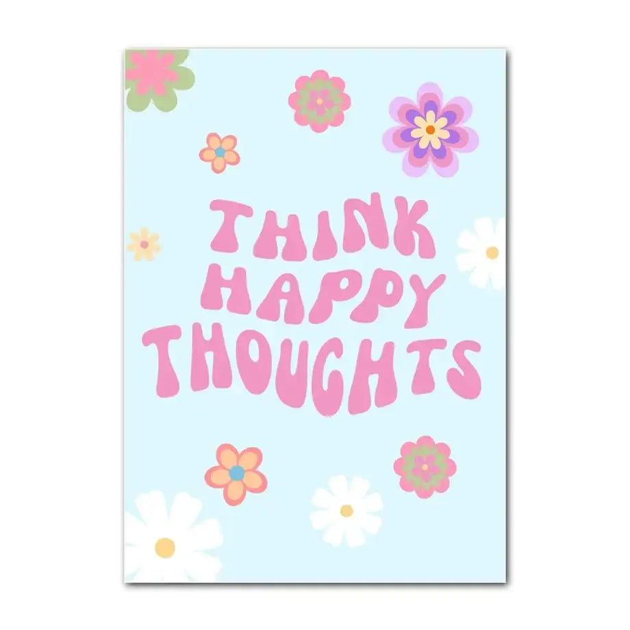 Pastel yellow smiley flower wall art bedroom bondi poster