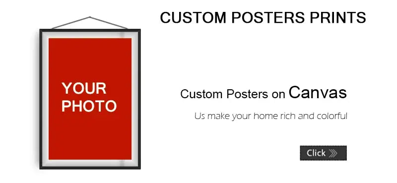 Minimalist orange & red custom canvas wall art print living room