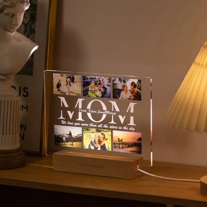 Custom photo acrylic lamp bedroom night light gift