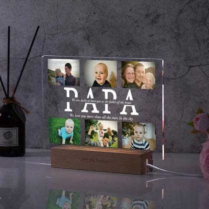 Custom photo acrylic lamp bedroom night light gift
