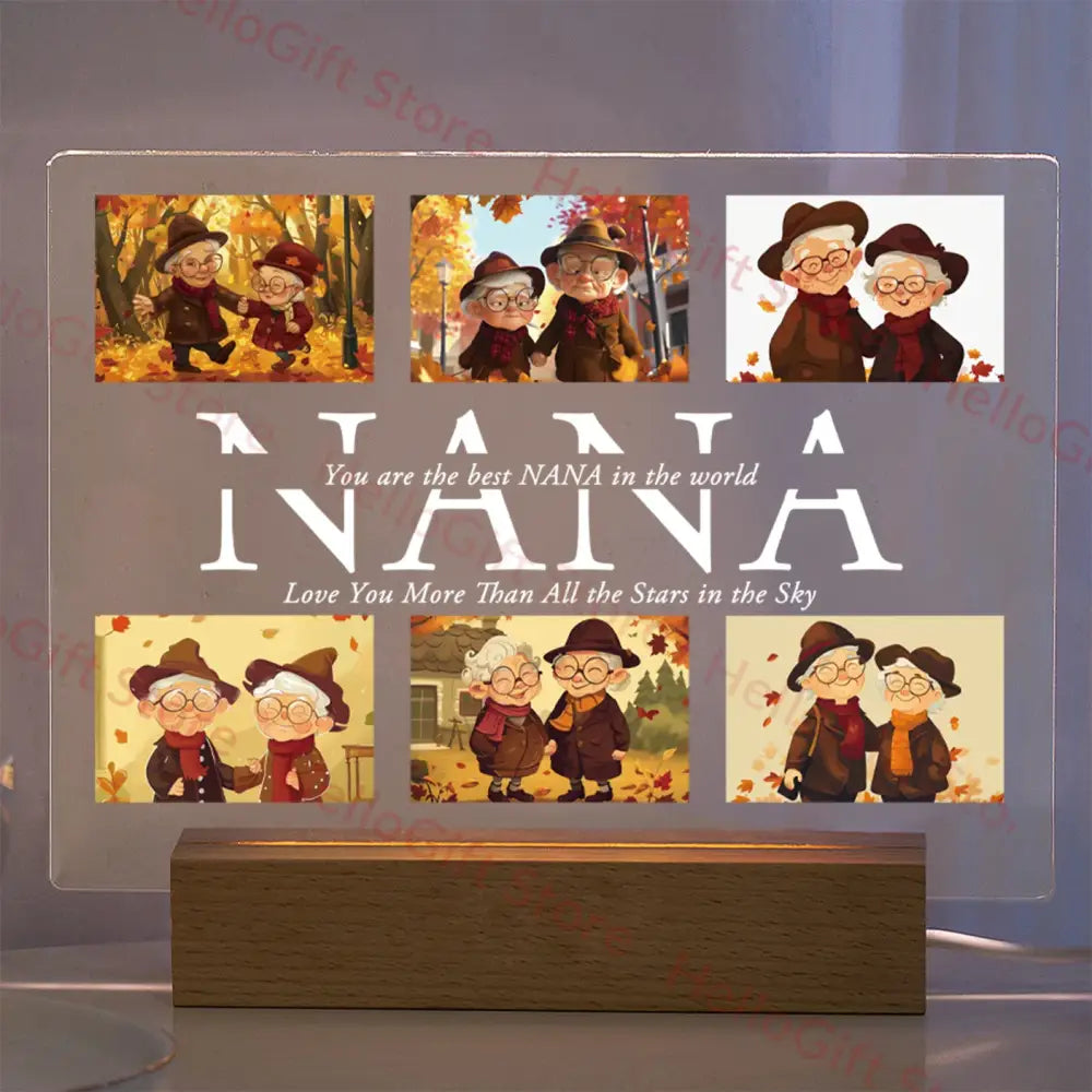 Custom photo acrylic lamp bedroom night light gift