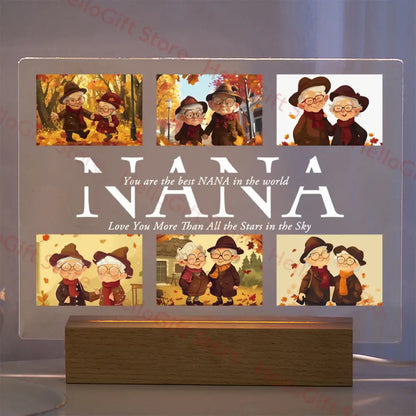 Custom photo acrylic lamp bedroom night light gift