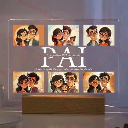 Custom photo acrylic lamp bedroom night light gift