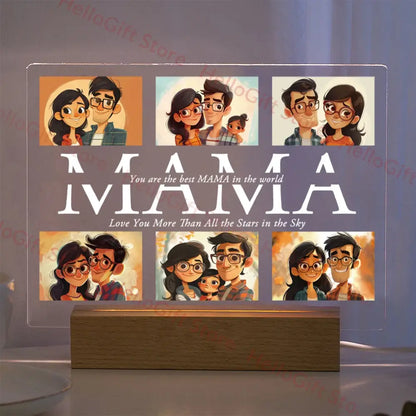 Custom photo acrylic lamp bedroom night light gift