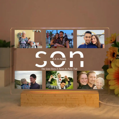 Custom photo acrylic lamp bedroom night light gift